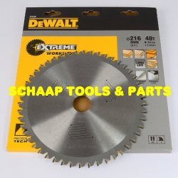 Cirkelzaagblad extreme 216x30mm 48 tanden Wissel negatief SERIES 60 | DT4320